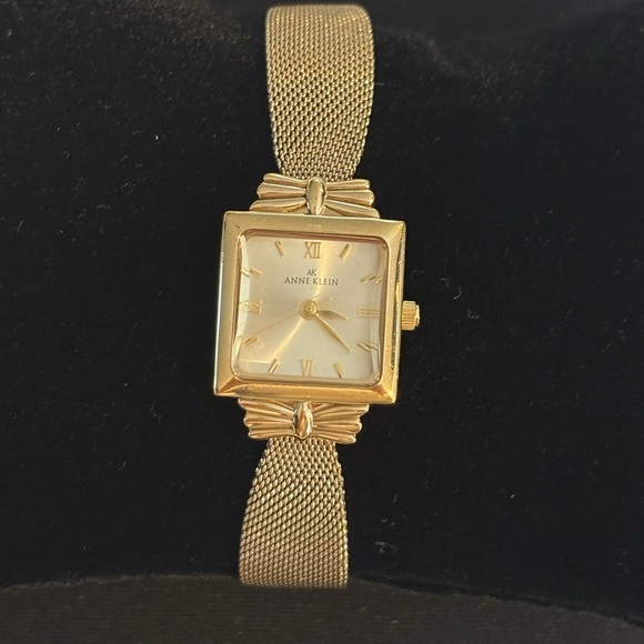 Anne Klein Gold Mesh Women's Watch - Picture 1 of 7